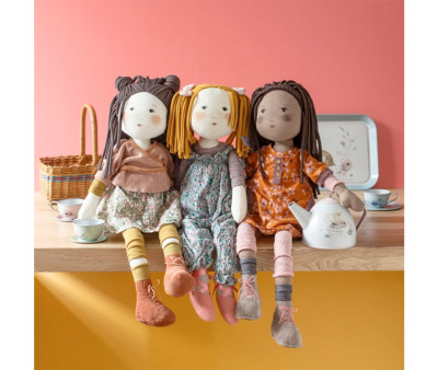 Muñeca de Trapo Violette 45cm Les Rosalies