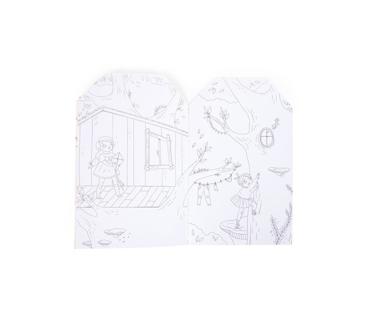Livro para colorir Les Parisiennes com adesivos
